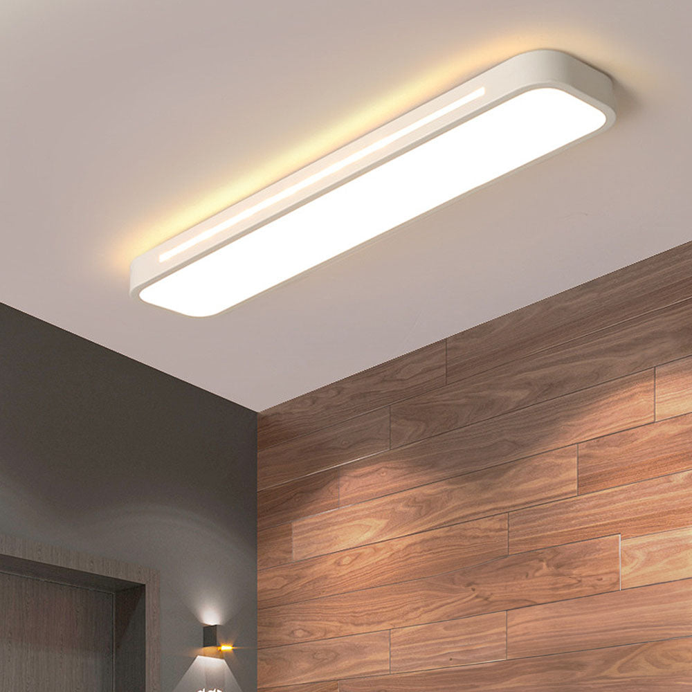 Plafonnier LED Long Minimaliste Nordique Salon/Chambre