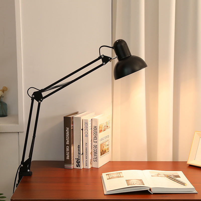 Lampe de Bureau à Bras Long Orientable avec Pince