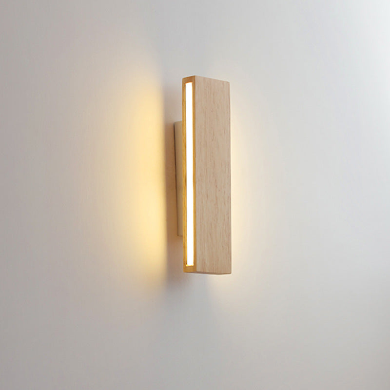 Applique LED Bois Pivotante Design Japonais Moderne