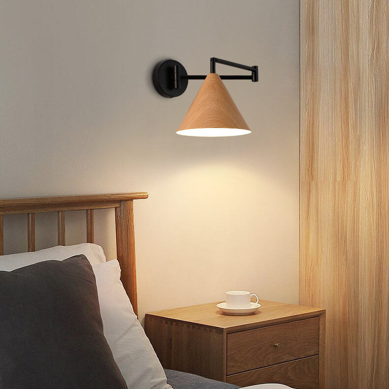 Applique Murale Scandinave Bois & Fer – Bras Articulé