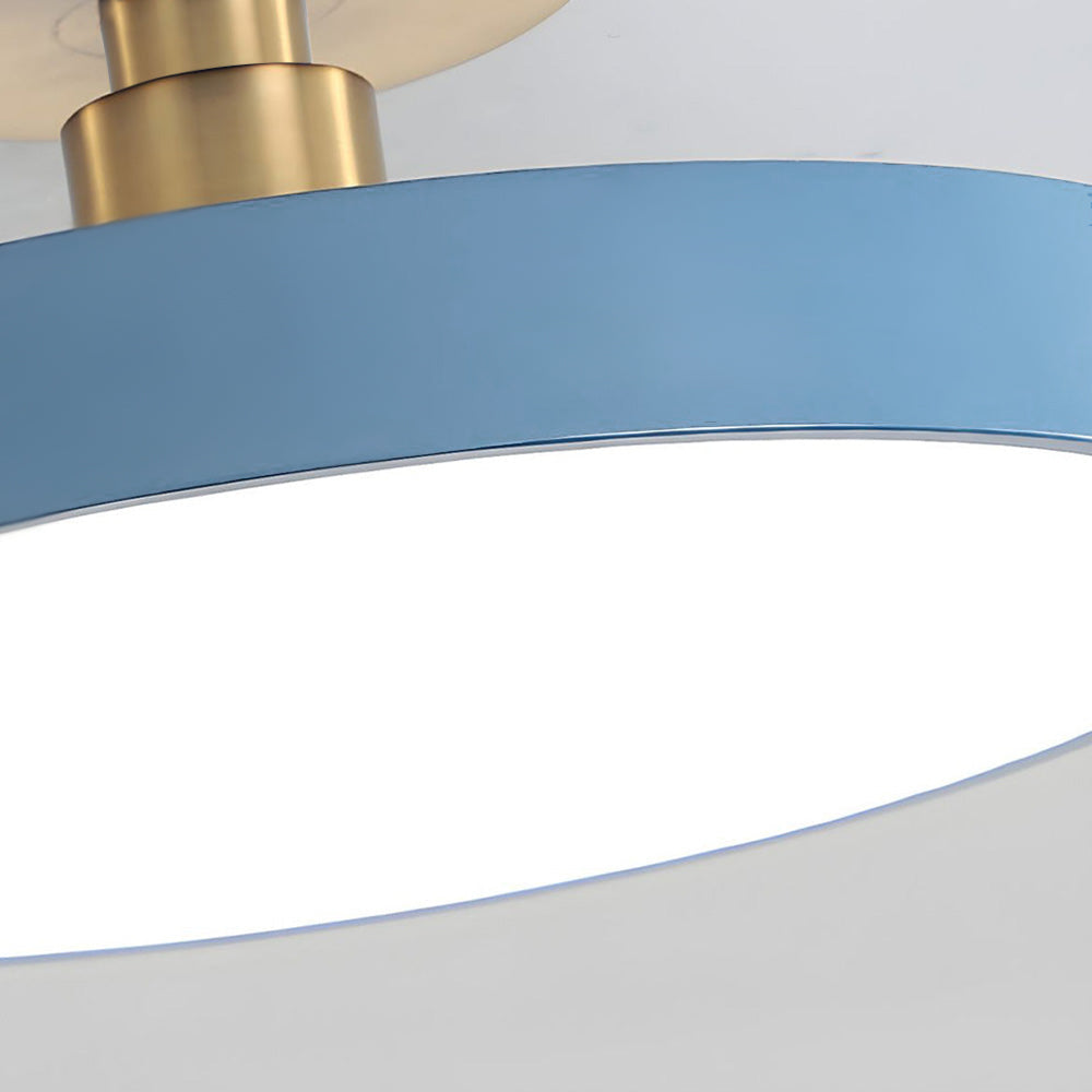 Plafonnier LED Circulaire Moderne | Design Simple et Élégant Semi-Suspendu