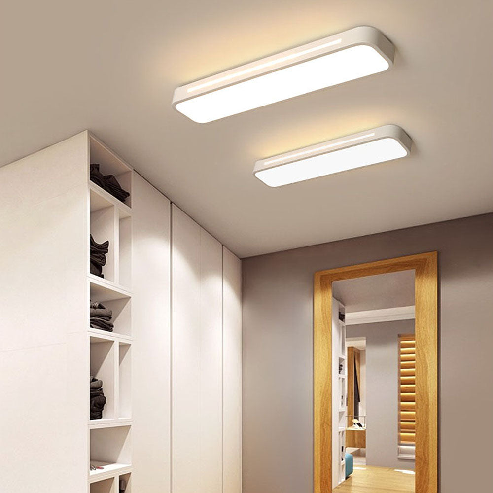 Plafonnier LED Long Minimaliste Nordique Salon/Chambre