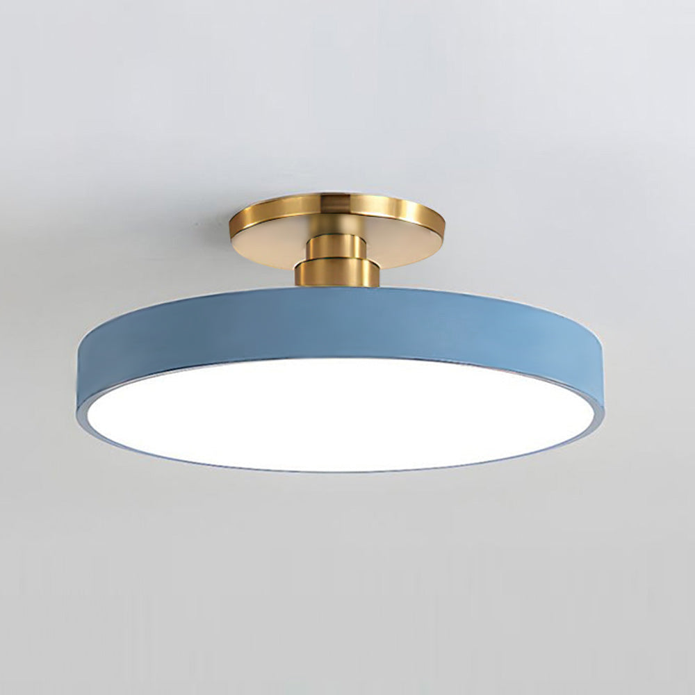 Plafonnier LED Circulaire Moderne | Design Simple et Élégant Semi-Suspendu