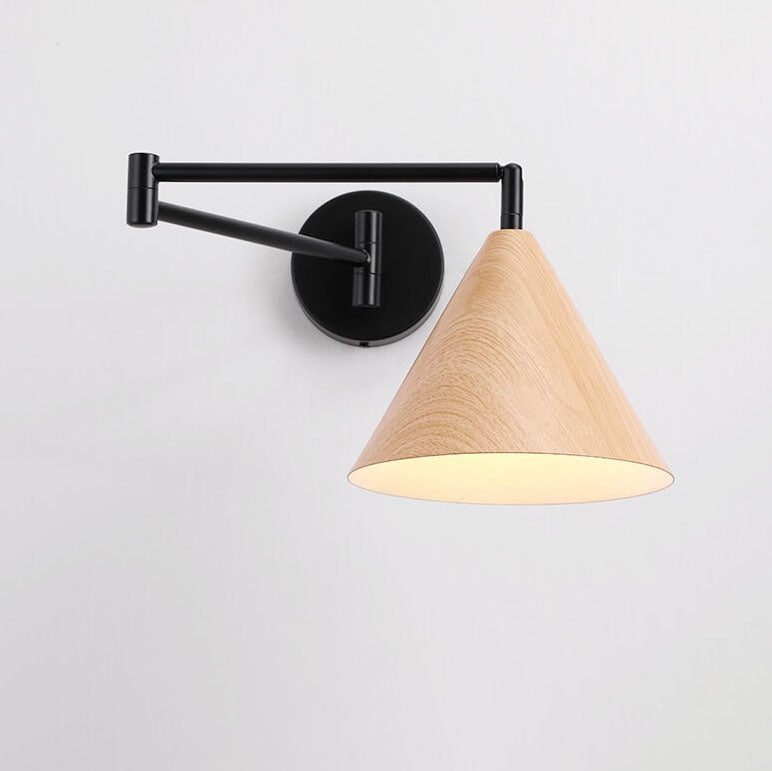 Applique Murale Scandinave Bois & Fer – Bras Articulé