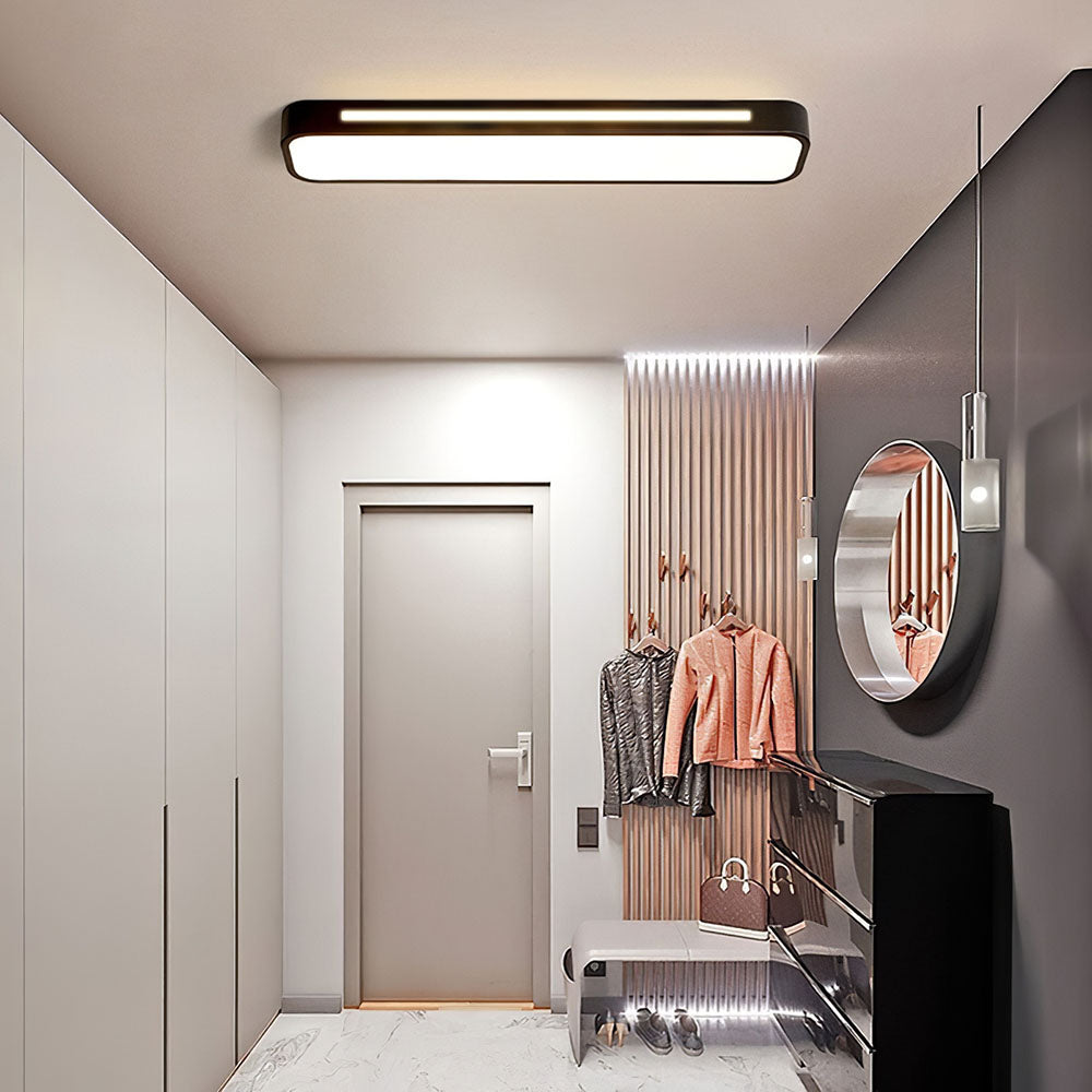 Plafonnier LED Long Minimaliste Nordique Salon/Chambre