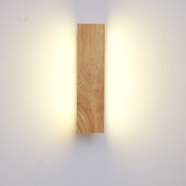 Applique LED Bois Pivotante Design Japonais Moderne