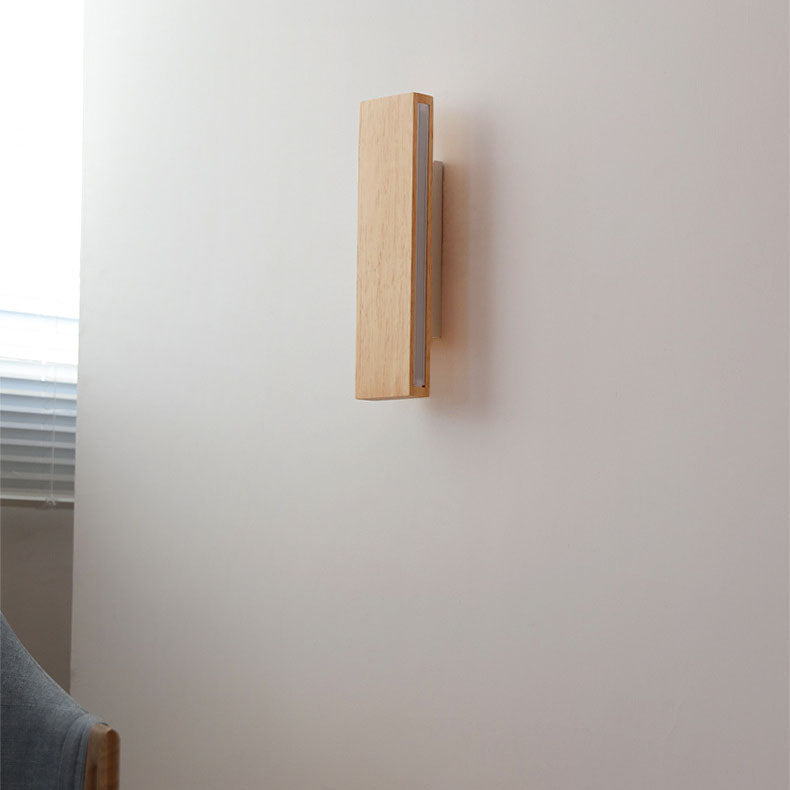 Applique LED Bois Pivotante Design Japonais Moderne