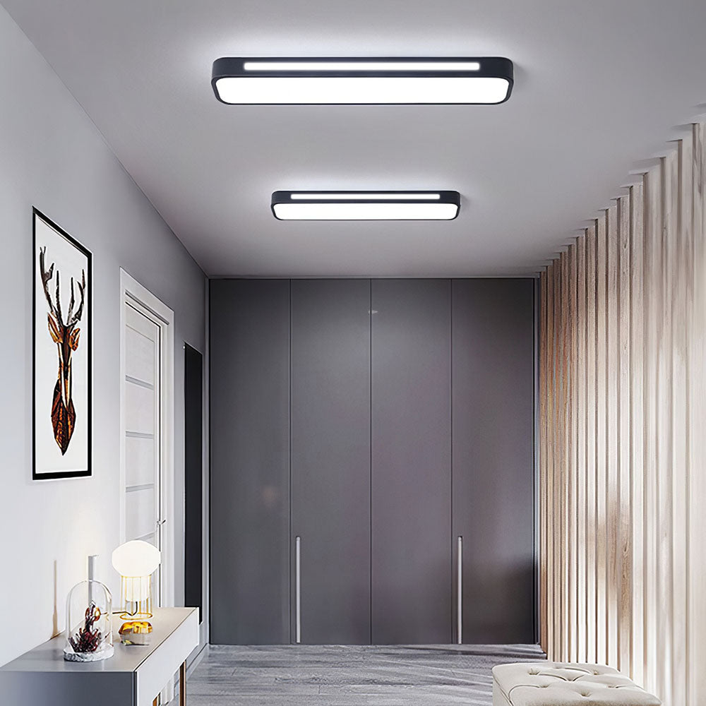 Plafonnier LED Long Minimaliste Nordique Salon/Chambre