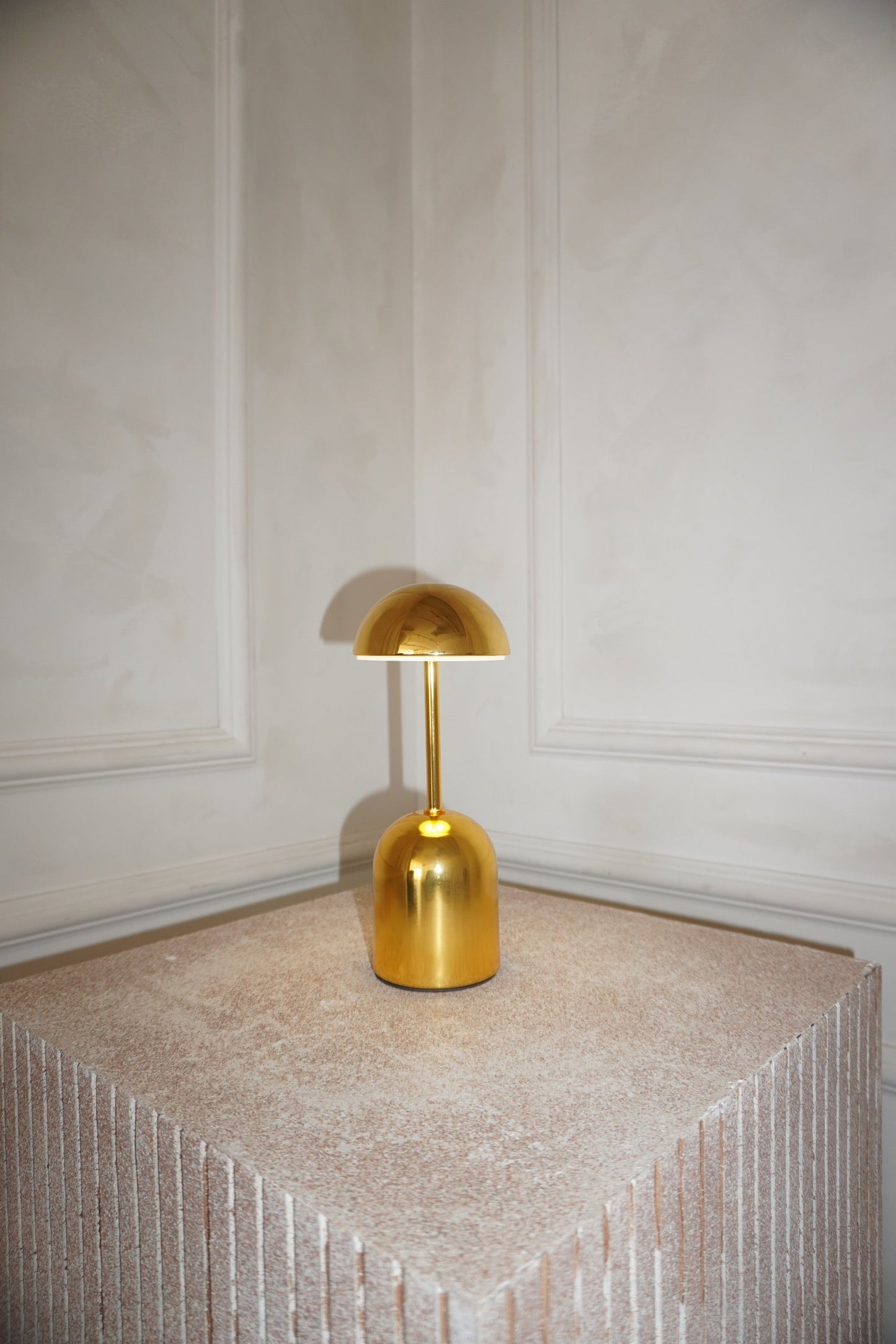 Lampe Sans Fil Edie, Métal Argent ou Or, Tactile
