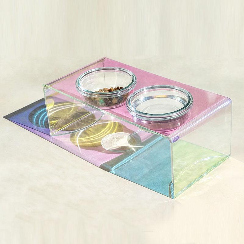 Gamelle Élevée Acrylique Chic pour Chien