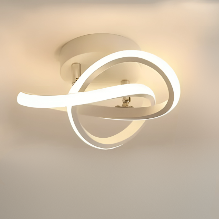 Lampe LED Moderne | Design Créatif à 2 Anneaux et Éclairage Stylé