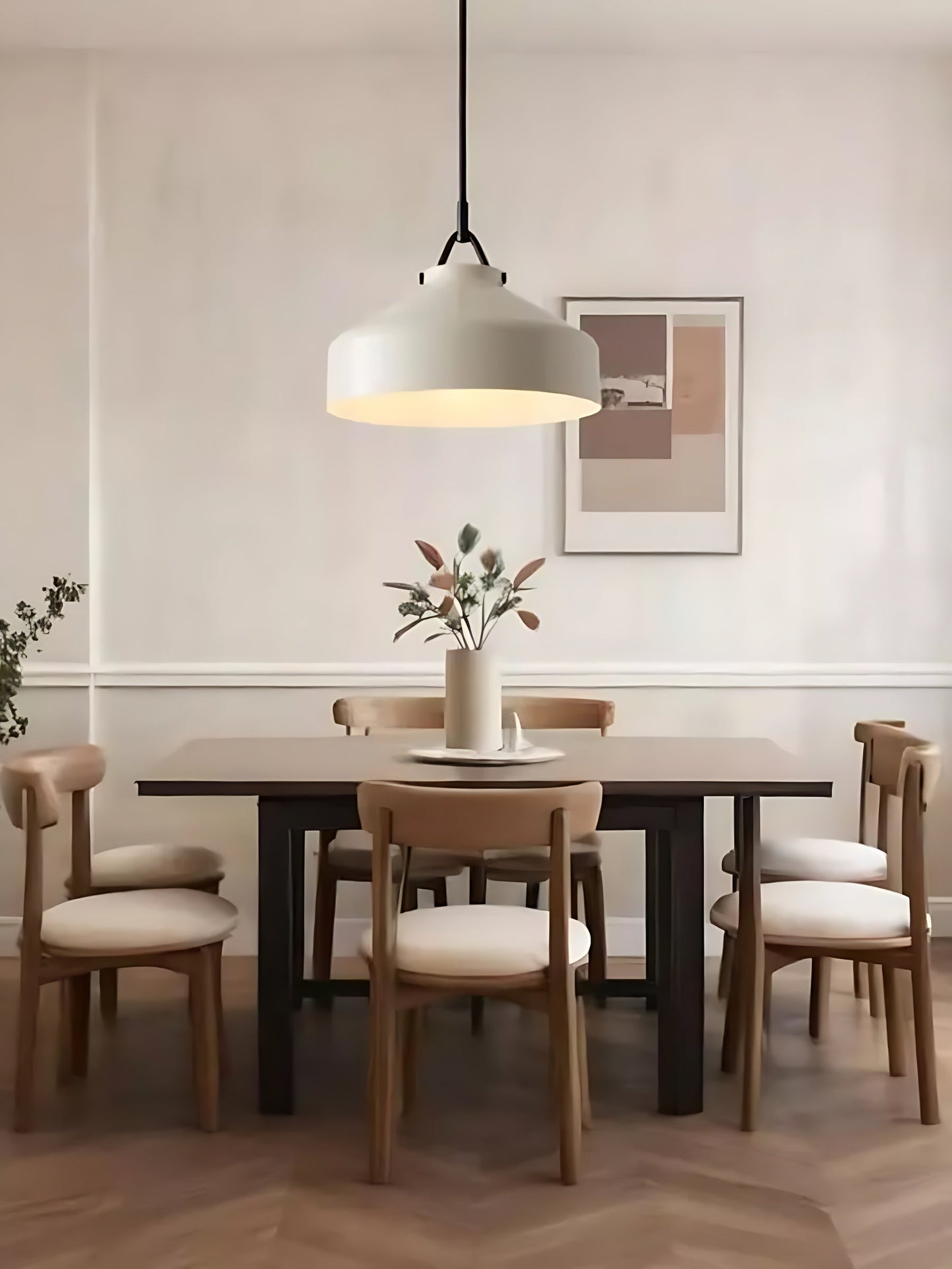 Suspension Nordique Métal Minimaliste Verre Dépoli