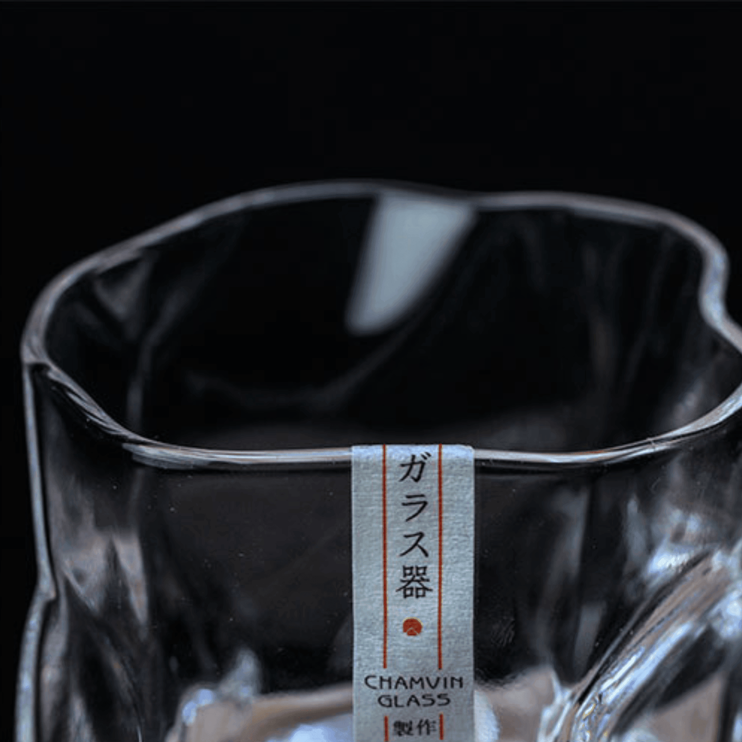 Verre à Whisky Japonais, Verre Taillé Crumple, 280 ml