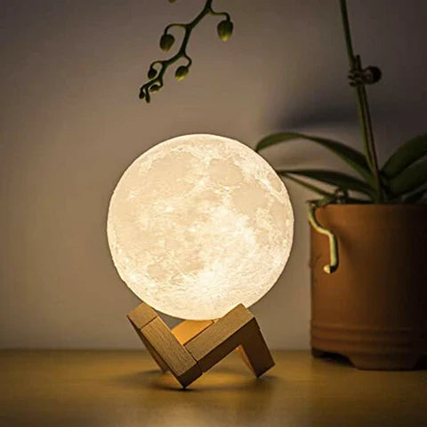 Moon Lamp | Lampe Lune Blanche – Éclairage Lunaire Apaisant pour Votre Intérieur