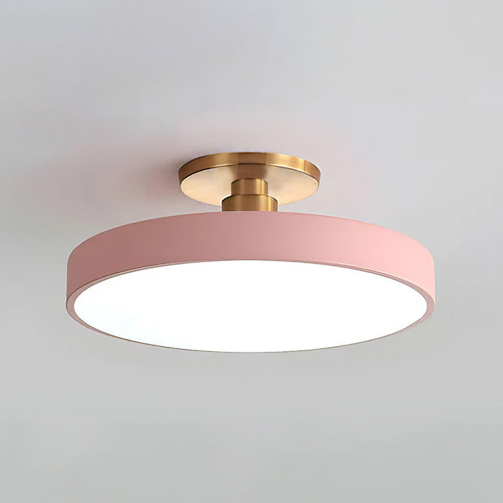 Plafonnier LED Circulaire Moderne | Design Simple et Élégant Semi-Suspendu