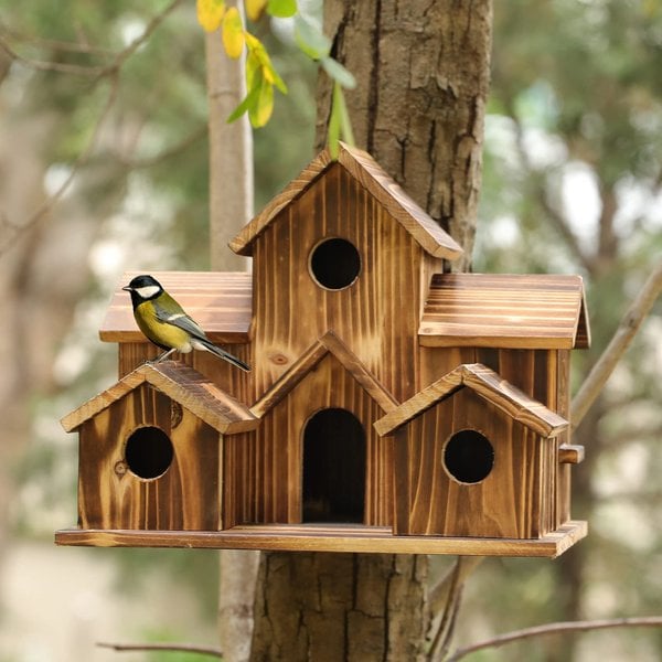 Nichoir SongbirdHaven – Maison pour Oiseaux Conviviale et Élégante