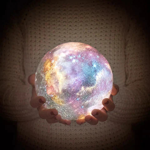 Galaxy Moon Lamp | Lampe Lune Galaxie