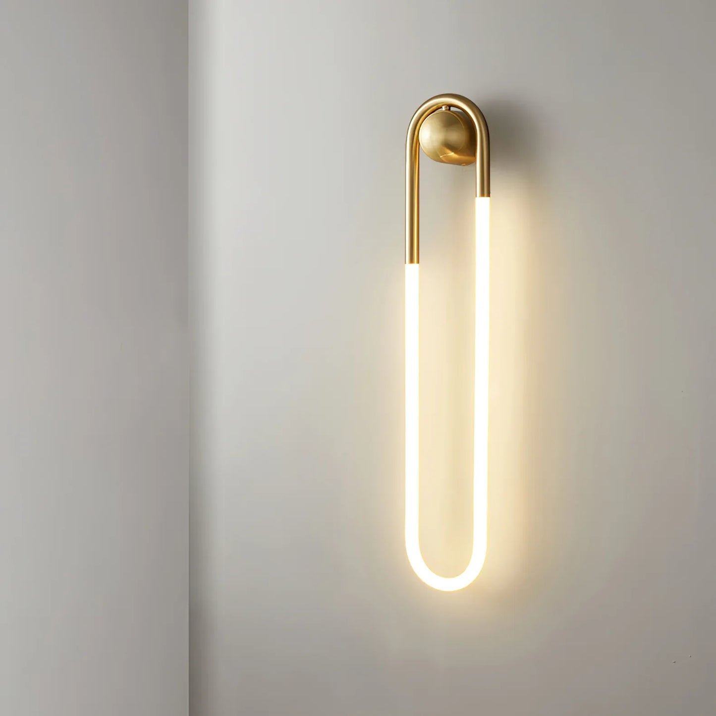 Applique Murale Boucle LED – Laiton ou Noir Moderne