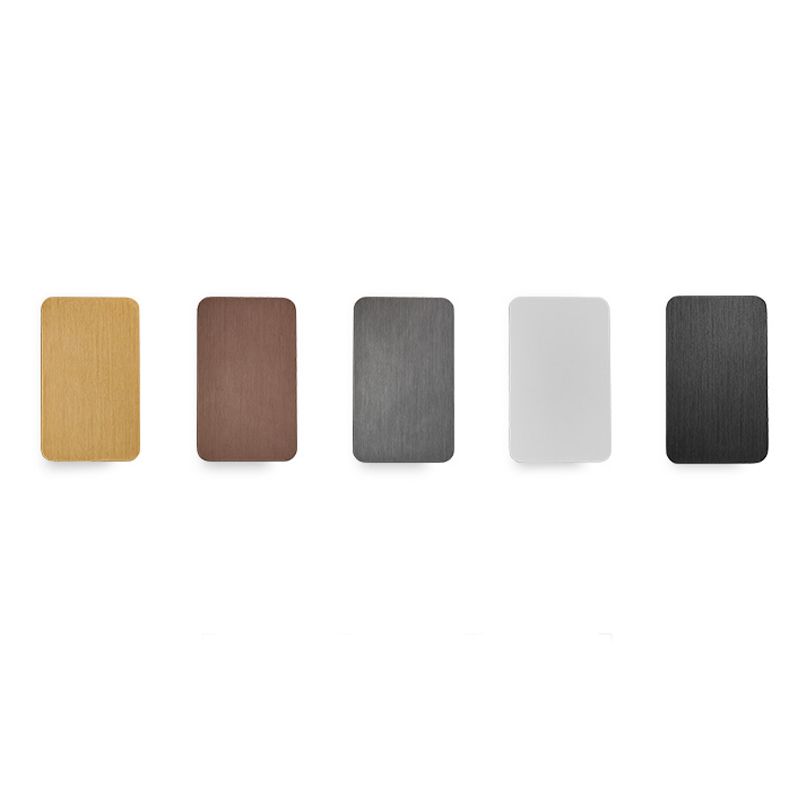 RectangularGlow – Applique Murale LED Postmoderne en Aluminium Doré pour Couloir ou Salon
