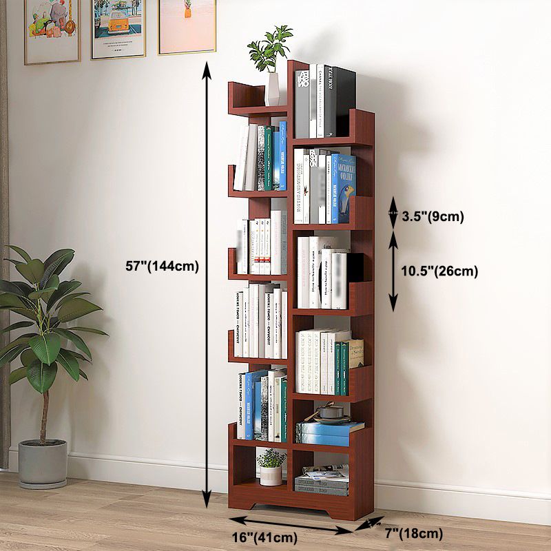 Étagère Géométrique Bois Scandinave Verticale