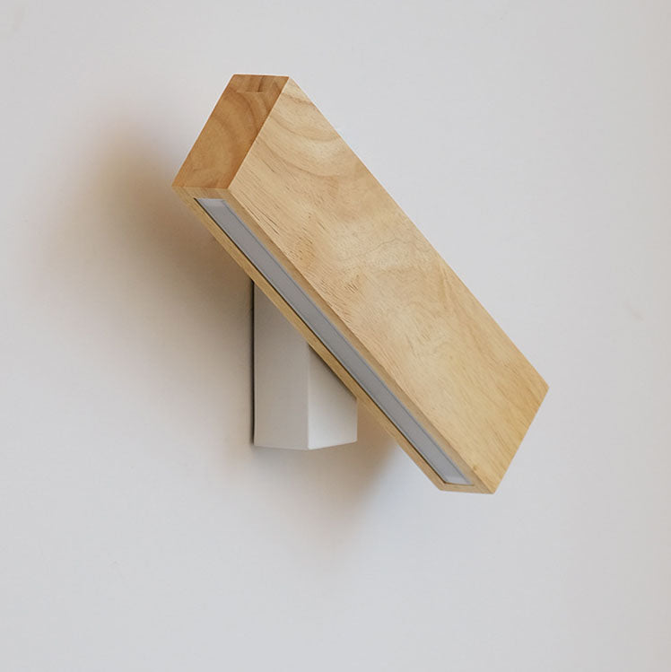 Applique LED Bois Pivotante Design Japonais Moderne