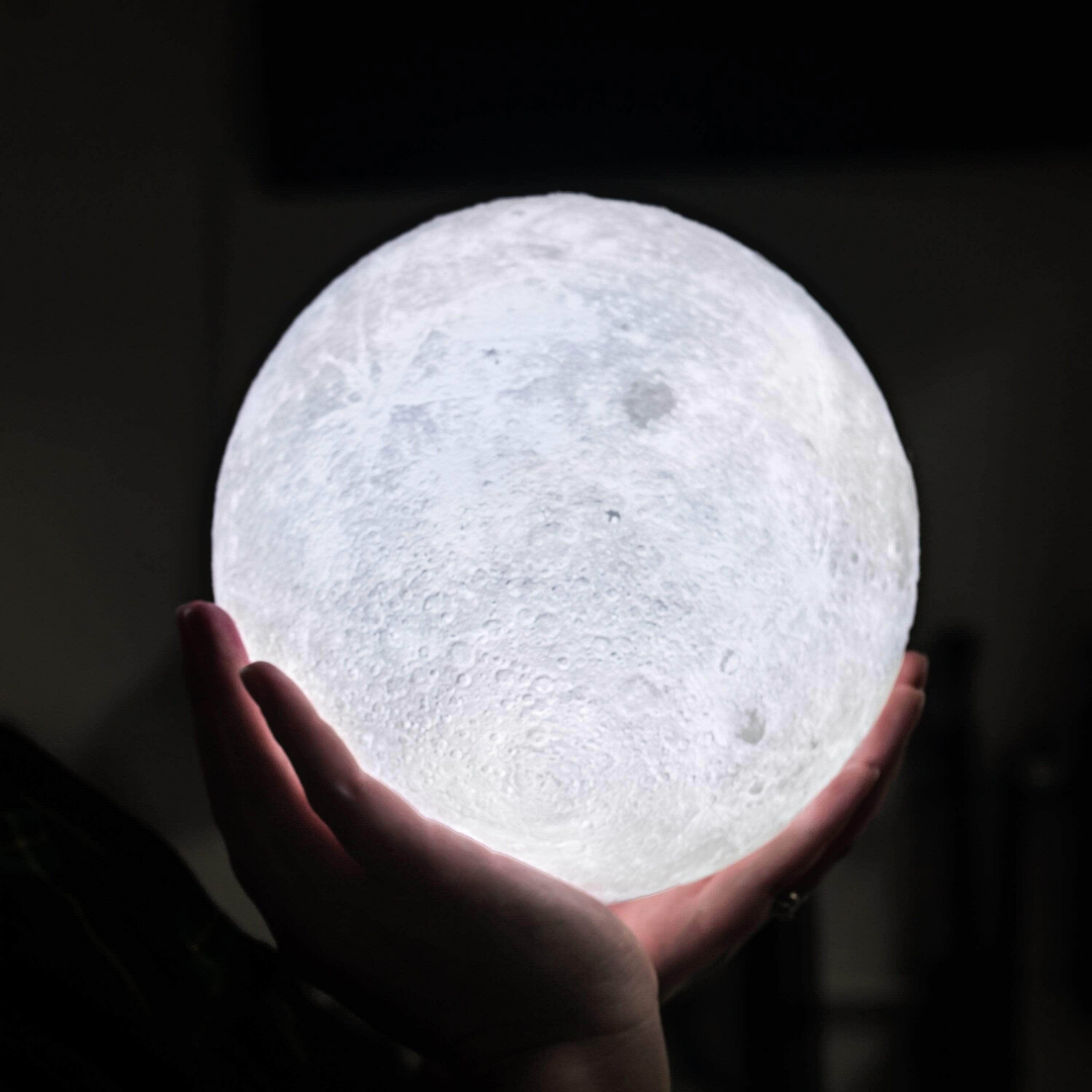 Moon Lamp | Lampe Lune Blanche – Éclairage Lunaire Apaisant pour Votre Intérieur