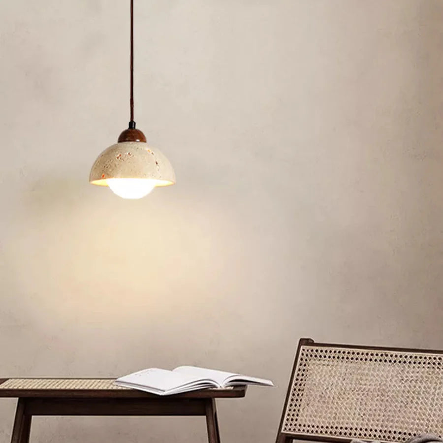 Suspension Élégante en Pierre Naturelle – Minimalisme et Raffinement Inspirés du Japon