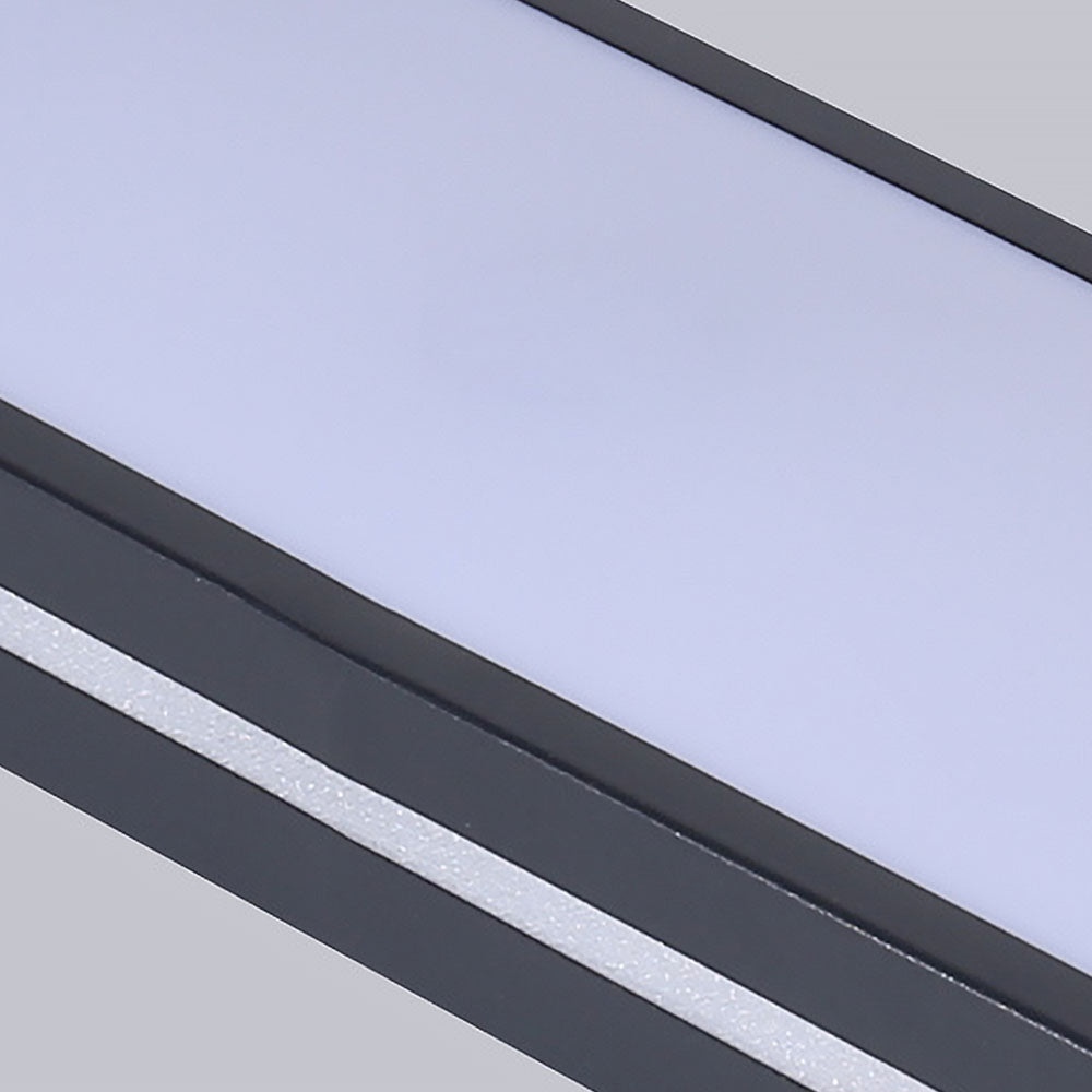 Plafonnier LED Long Minimaliste Nordique Salon/Chambre