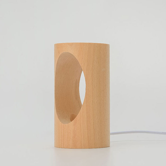 Lampe LED Rectangle Bois USB – Design Japonais Naturel