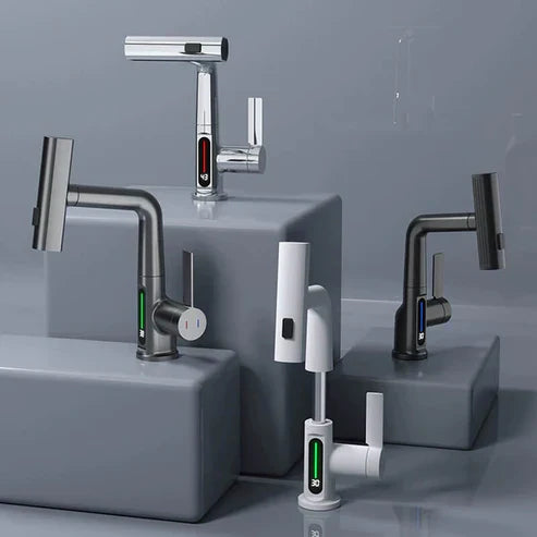 Robinet de Cuisine Flexible avec Indicateur de Température – Polyvalent, Économique et Facile à Installer