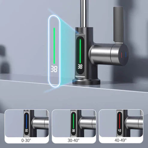 Robinet de Cuisine Flexible avec Indicateur de Température – Polyvalent, Économique et Facile à Installer
