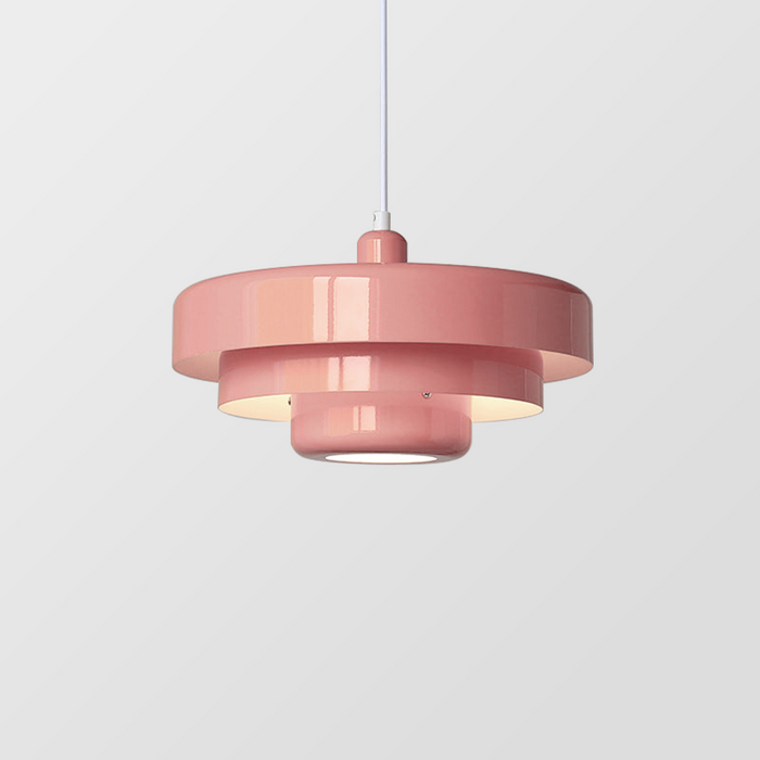 Suspension Bauhaus Moderne, Métal Coloré, D35cm