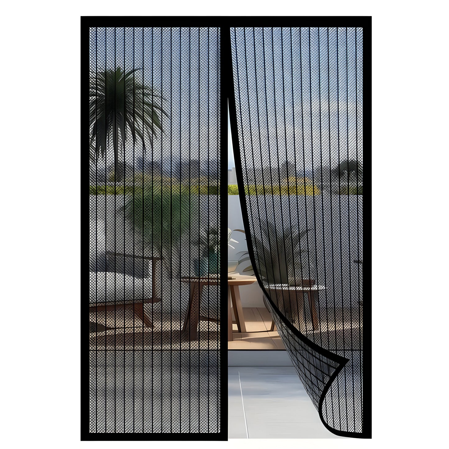 Moustiquaire Magnétique Auto-Fermante pour Porte