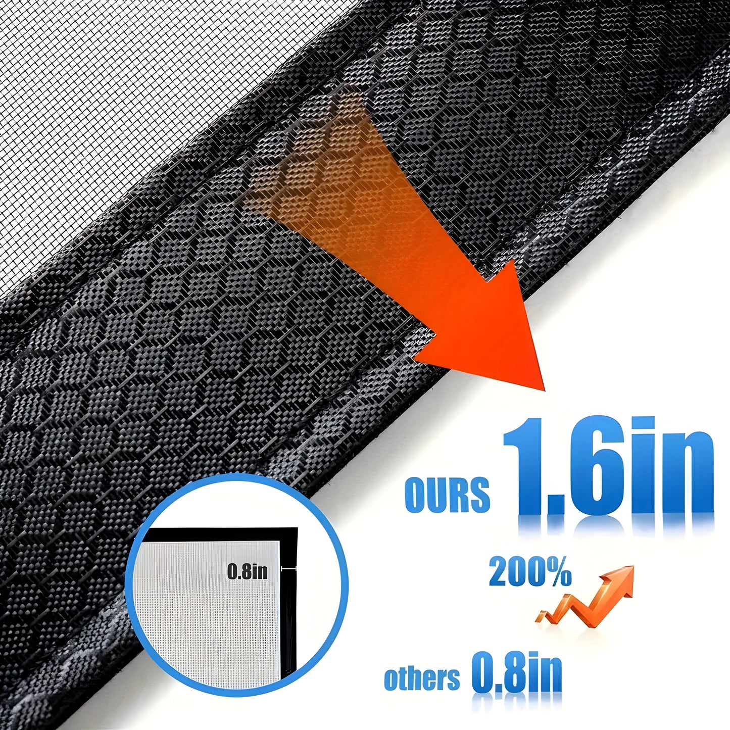 Moustiquaire Magnétique Auto-Fermante pour Porte