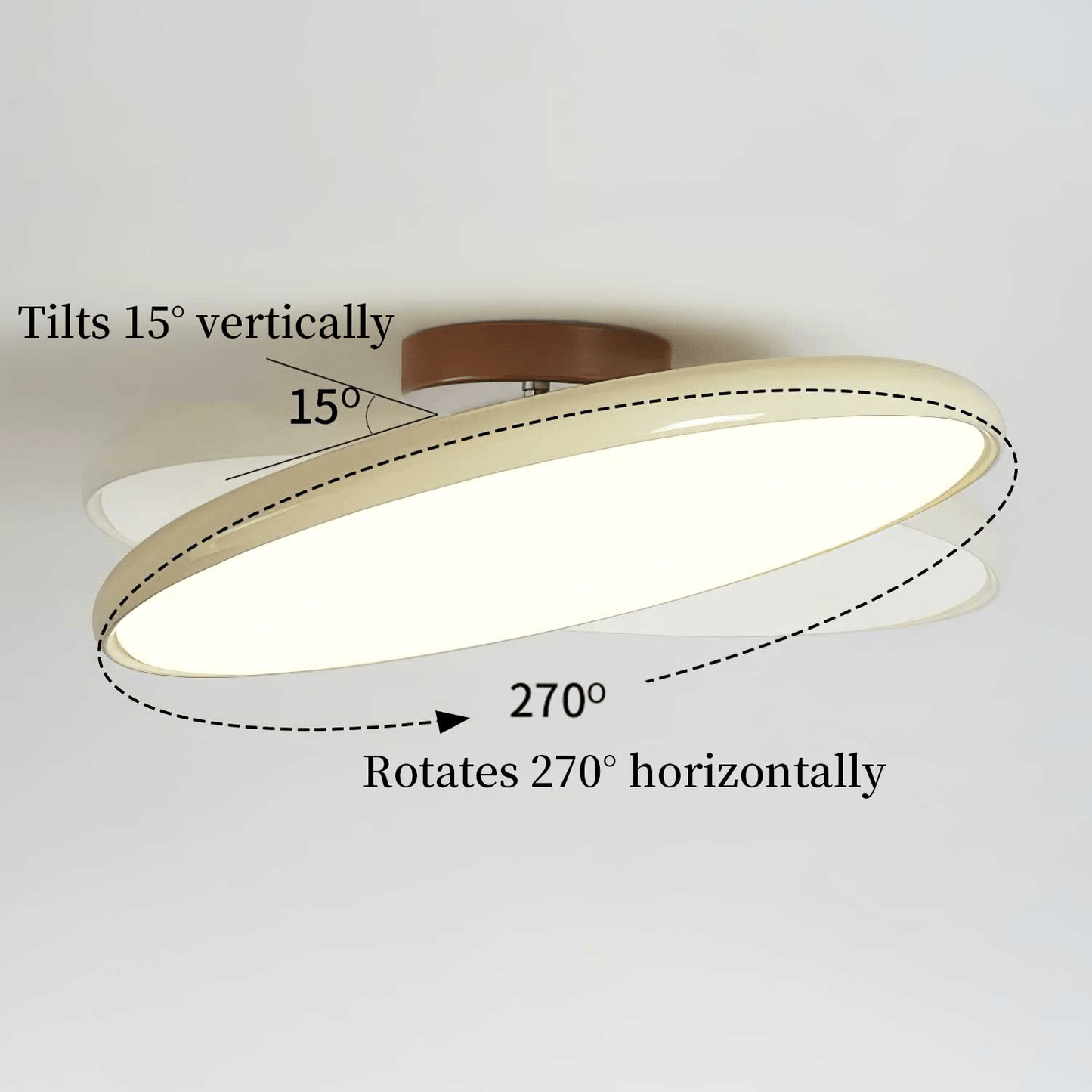 Plafonnier LED Réglable Métal Rond Intérieur