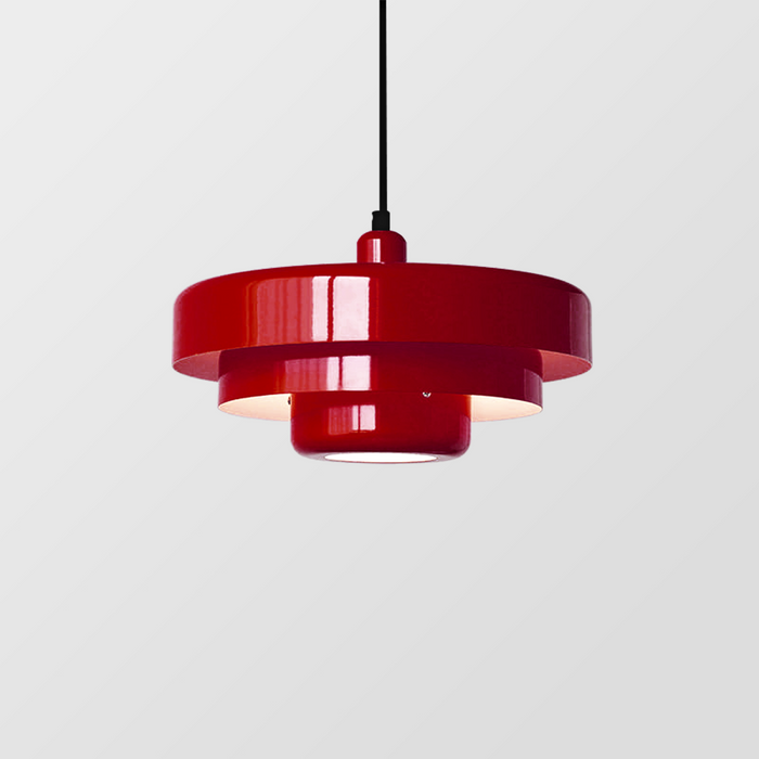 Suspension Bauhaus Moderne, Métal Coloré, D35cm