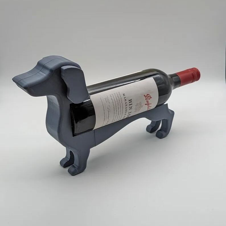 Porte-Bouteilles Original en Forme de Teckel – Une Touche Ludique pour Vos Moments de Dégustation