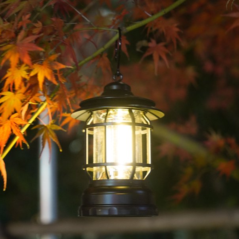 Lampe Camping Rétro LED Portable – Recharge USB