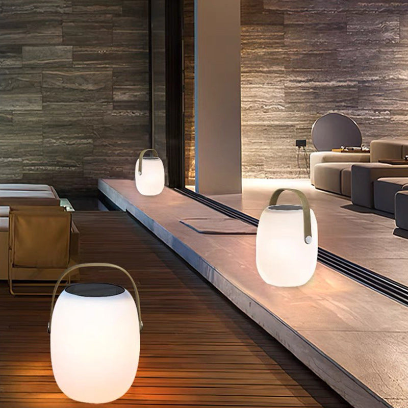 Lampe LED Solaire Portable Étanche Panier Extérieur