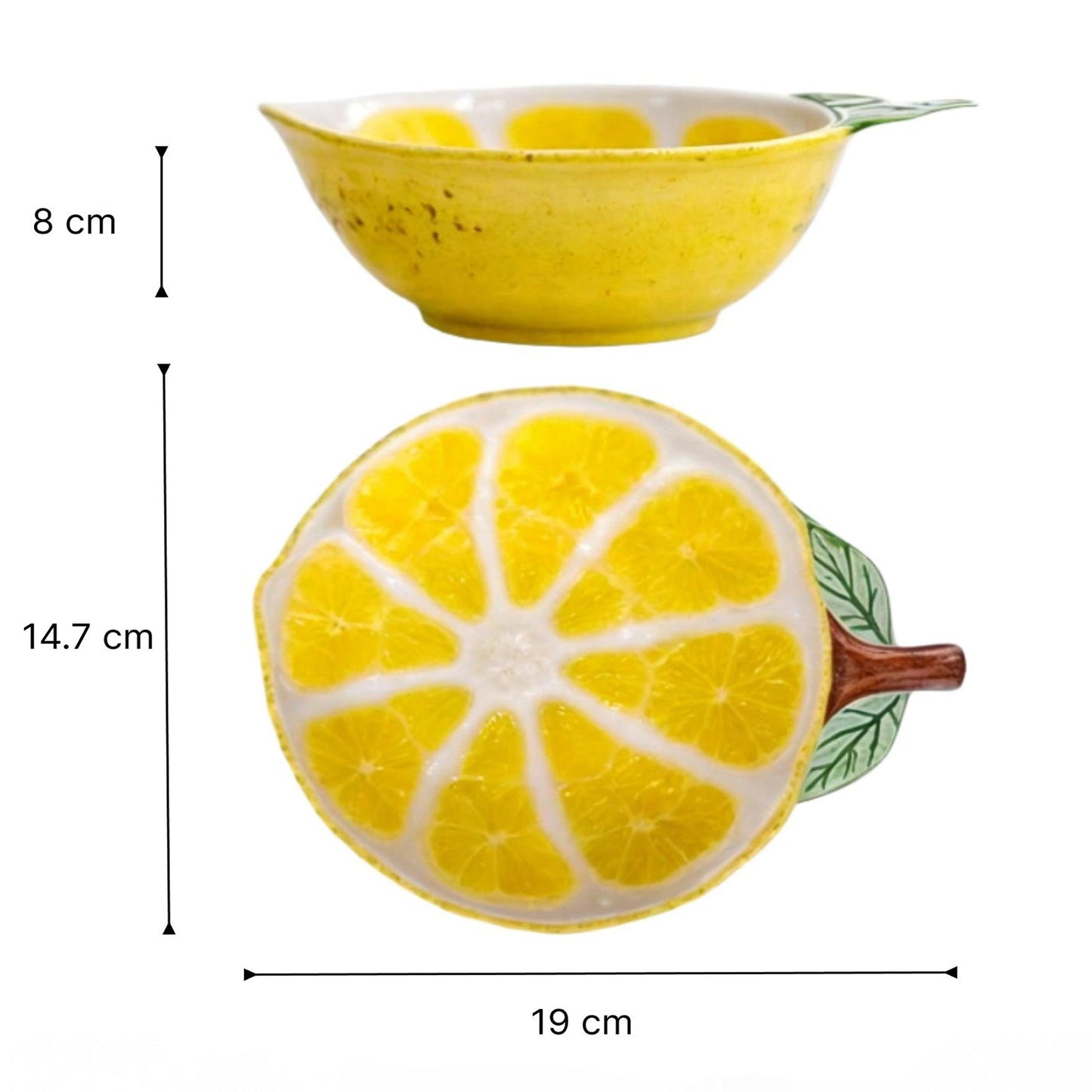 Assiettes Citron en Céramique Artisanale