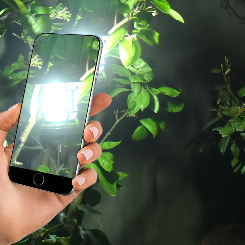 Lampe Camping Rétro LED Portable – Recharge USB
