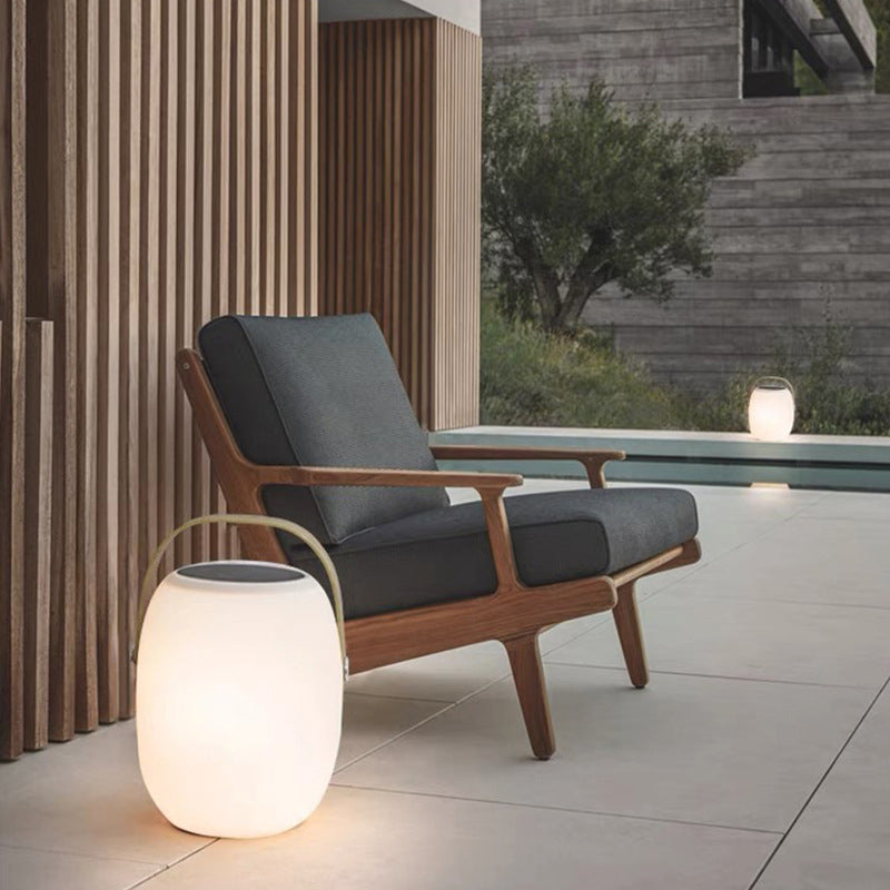 Lampe LED Solaire Portable Étanche Panier Extérieur