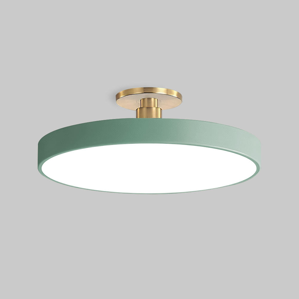 Plafonnier LED Circulaire Moderne | Design Simple et Élégant Semi-Suspendu