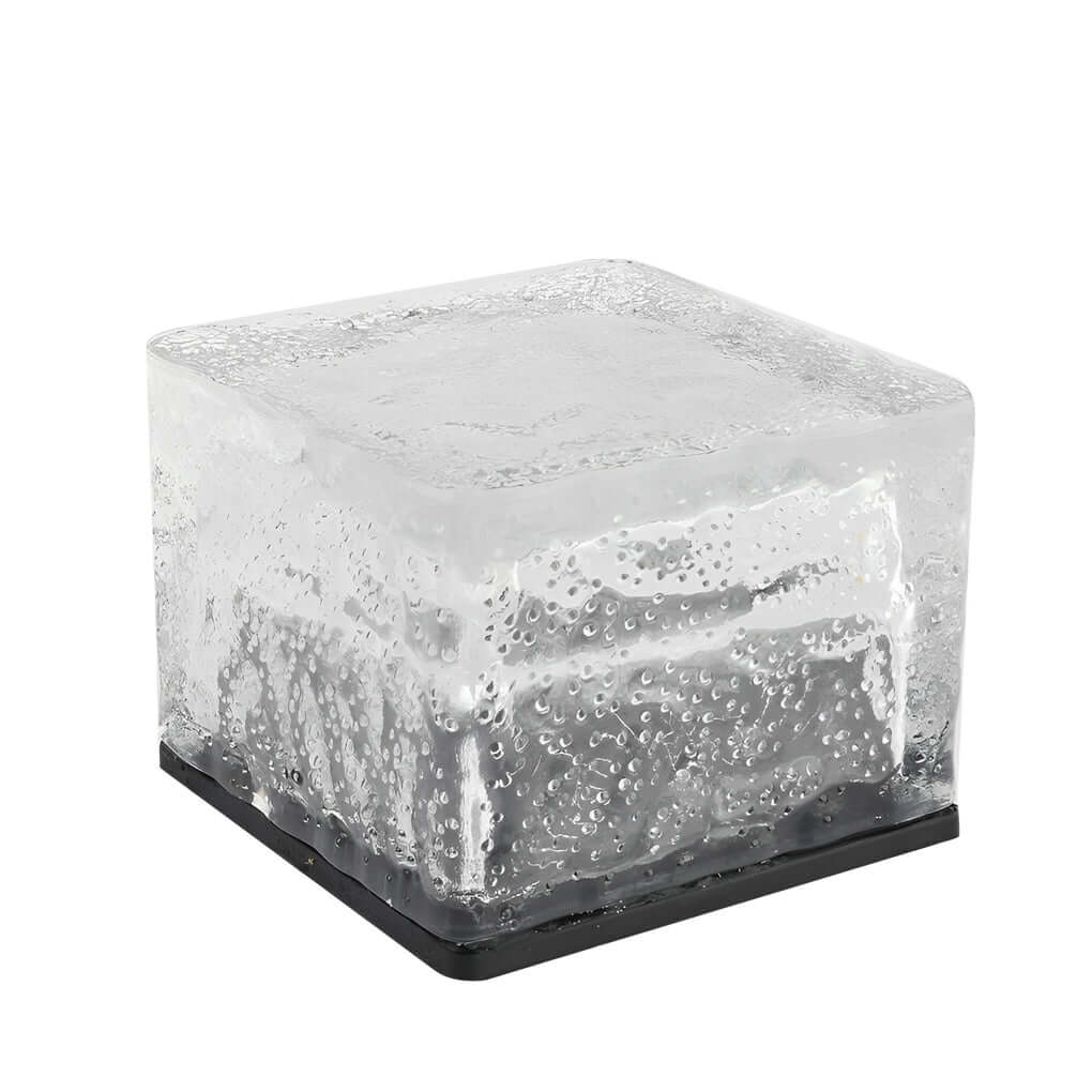 Lumière Solaire Extérieure Cube LED 2V IP65, 4 Couleurs