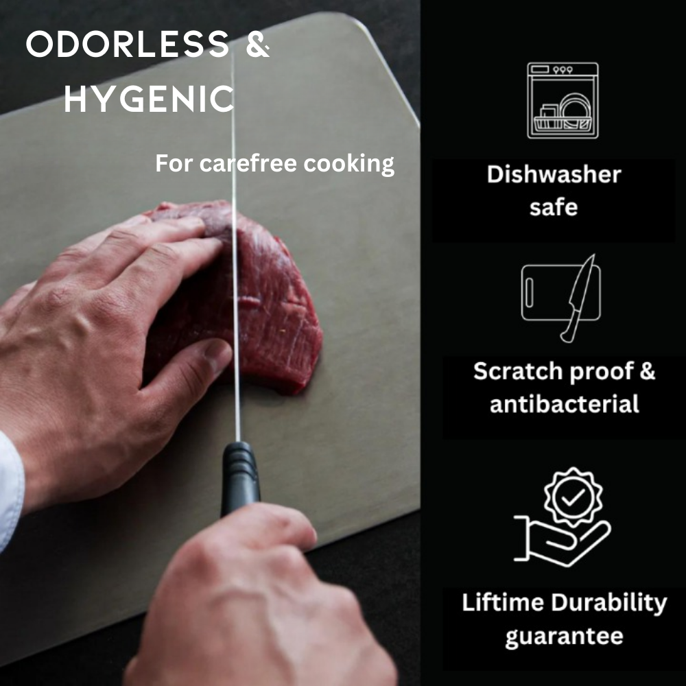 Planche à Découper Titane Médical – Hygiénique et Durable
