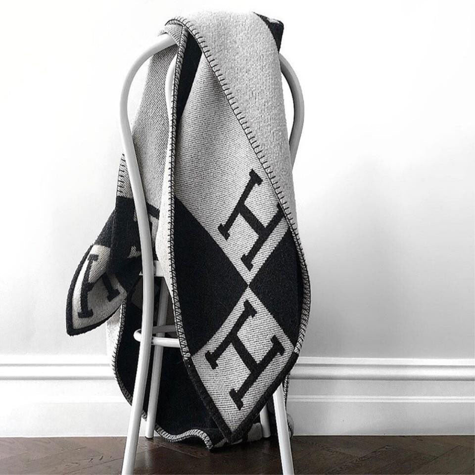 Plaid Luxueux Laine & Cachemire, 140 x 170 cm