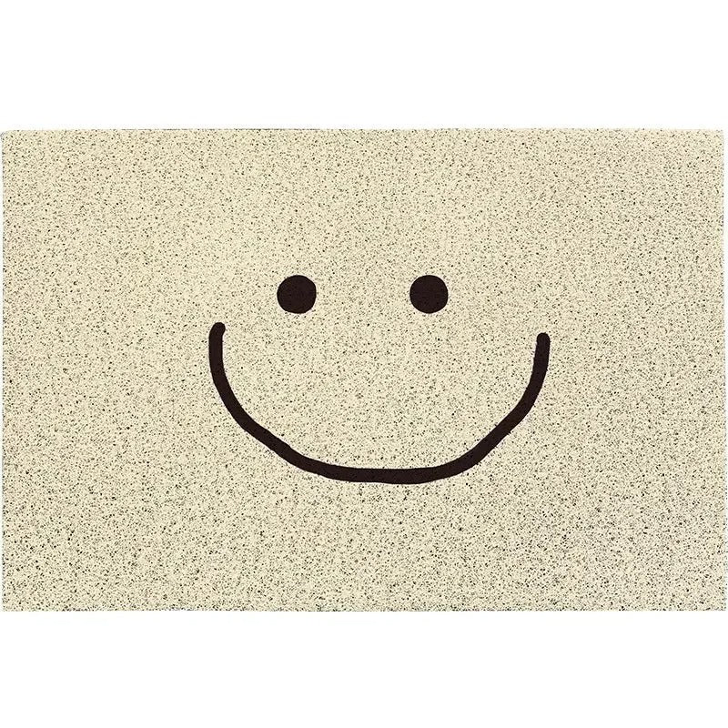 Paillasson Emoji Humeur, Antidérapant, 3 Tailles, Polyester