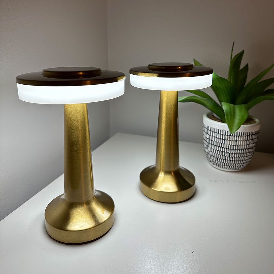 Lampe champignon moderne sans fil à tête plate - Lampe Moderne Sans Fil avec Design Minimaliste