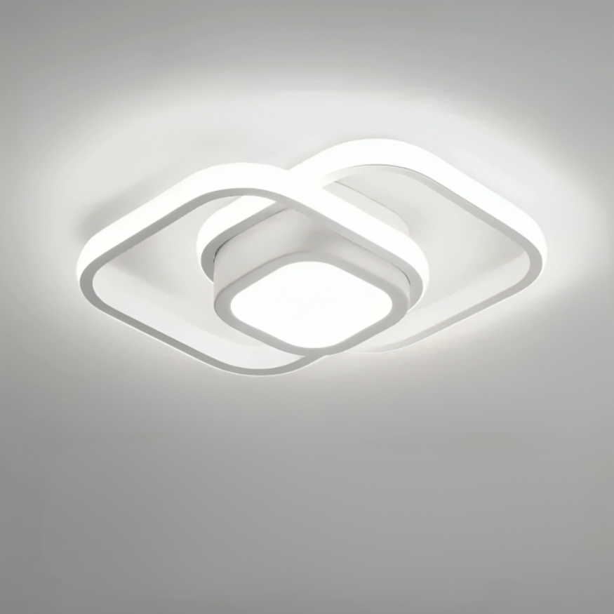 Lampe LED Moderne | Design Créatif à 2 Anneaux et Éclairage Stylé