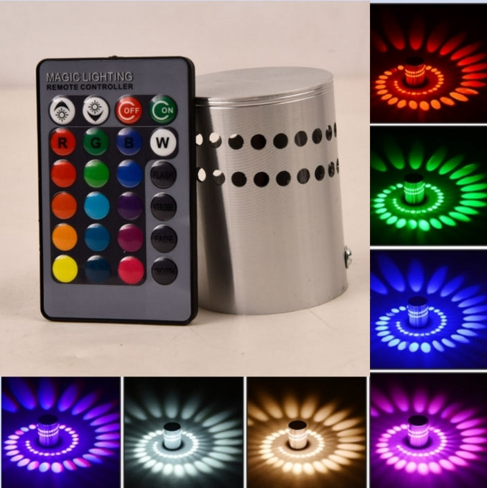 Plafonnier LED Moderne à Effet Spirale Murale